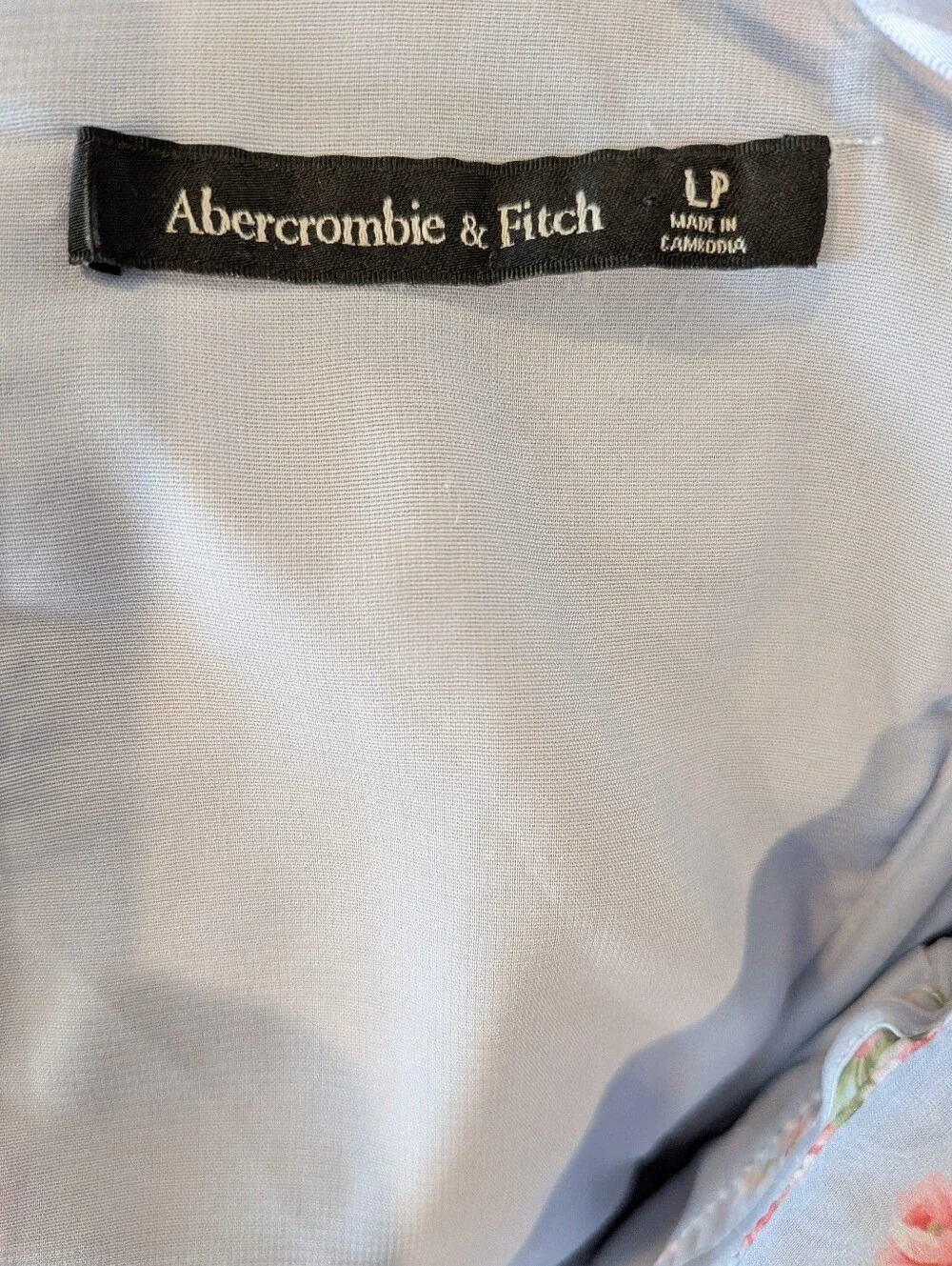 Abercrombie & Fitch Emerson Drama Maxi Dress Off-The-Shoulder Floral Ruffle LP